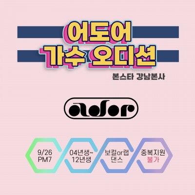 ★어도어 가수 오디션